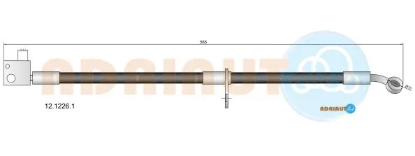 Flexible de frein ADRIAUTO 12.1226.1