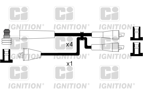 Kit de câbles d'allumage QUINTON HAZELL XC523