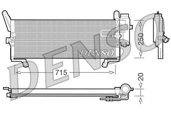 Condenseur, climatisation DENSO DCN09091