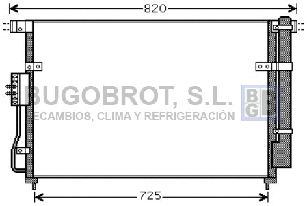 Condenseur, climatisation BUGOBROT 62-KA5112