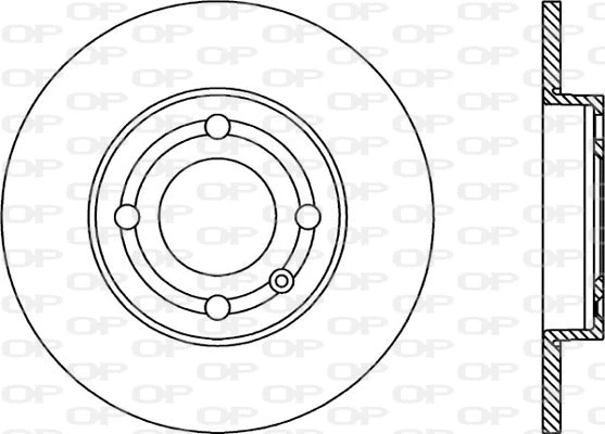 Disque de frein OPEN PARTS BDA1733.10