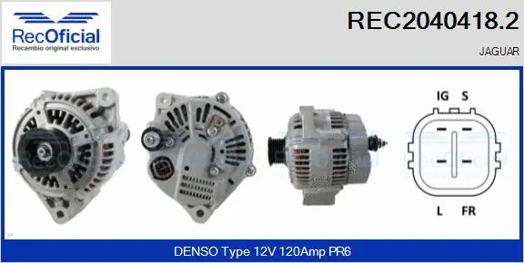 Alternateur RECOFICIAL REC2040418.2