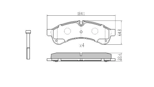 Kit de plaquettes de frein, frein à disque FREMAX FBP-2072
