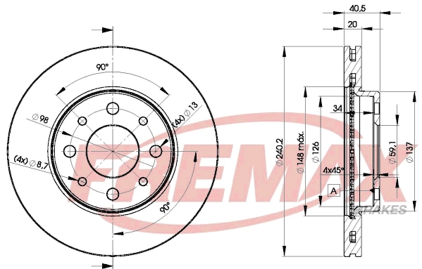 Disque de frein FREMAX BD-8929