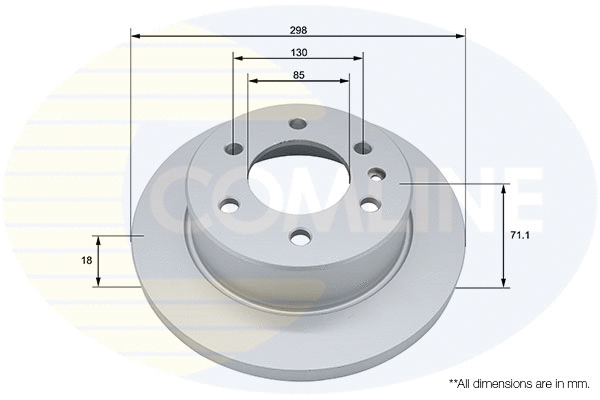 Disque de frein COMLINE ADC4077