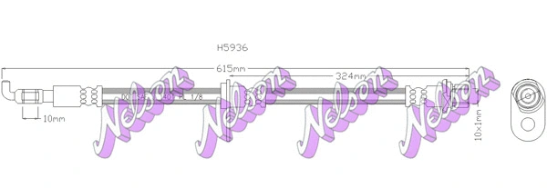 Flexible de frein BROVEX-NELSON H5936