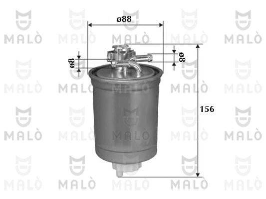 Filtre à carburant AKRON-MALÒ 1520122