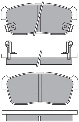 Kit de plaquettes de frein, frein à disque AISIN ASN-2155