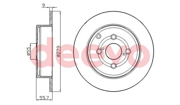 Disque de frein DEEVO BD16480
