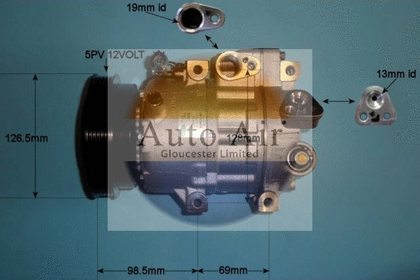 Compresseur, climatisation AUTO AIR GLOUCESTER 14-1459