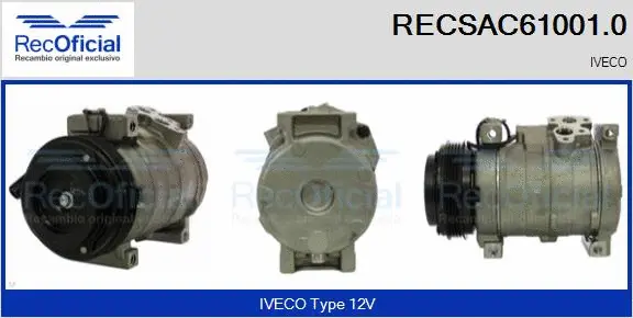 Compresseur, climatisation RECOFICIAL RECSAC61001.0