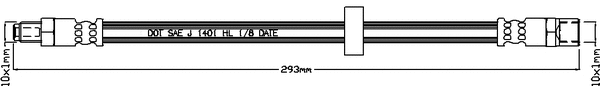 Flexible de frein JURATEK JBH1128