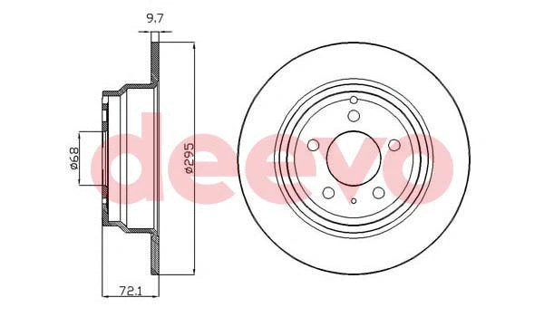 Disque de frein DEEVO BD29960