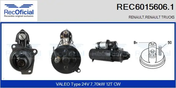 Démarreur RECOFICIAL REC6015606.1