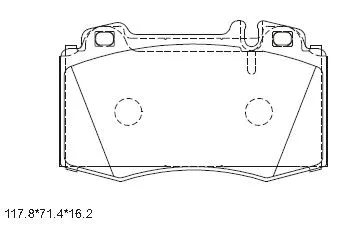 Kit de plaquettes de frein, frein à disque ASIMCO KD7742
