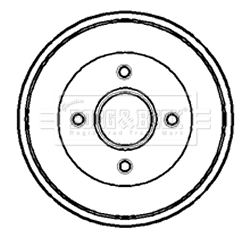 Tambour de frein BORG & BECK BBR7079