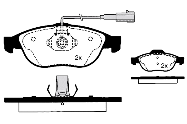 Kit de plaquettes de frein, frein à disque RAICAM RA.0626.0