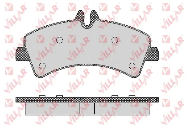 Kit de plaquettes de frein, frein à disque VILLAR 626.1294