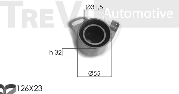Kit de courroie crantée TREVI AUTOMOTIVE KD1082