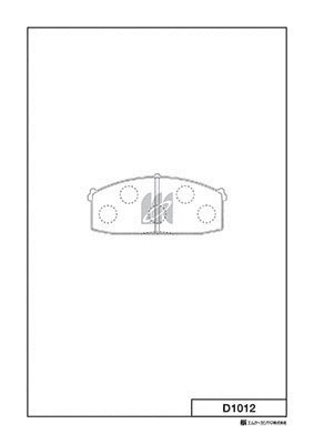 Kit de plaquettes de frein, frein à disque MK Kashiyama D1012