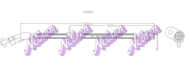 Flexible de frein KAWE H4909