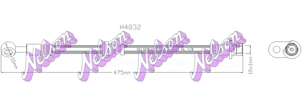 Flexible de frein KAWE H4832