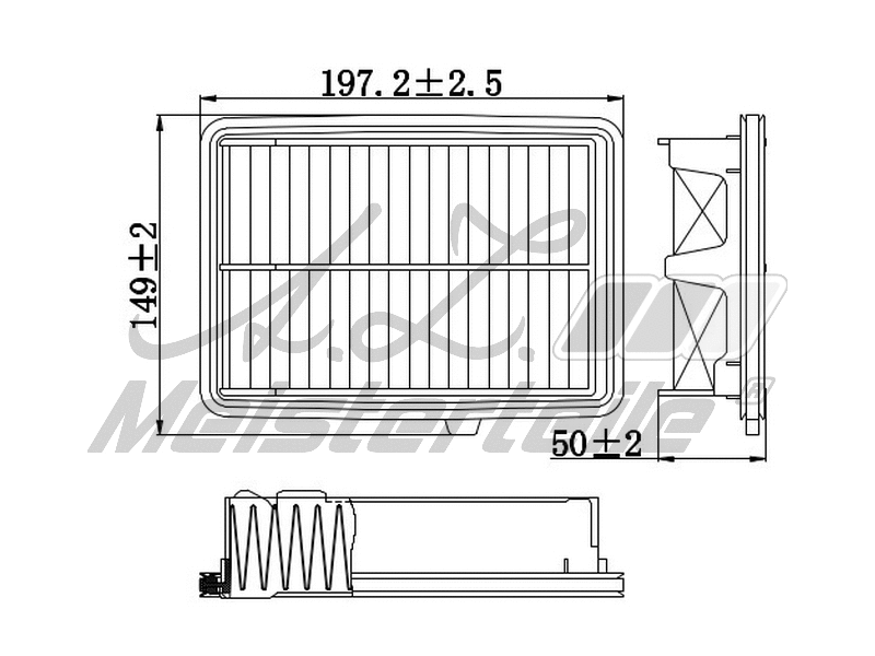 Filtre à air A.Z. Meisterteile AZMT-41-030-1982
