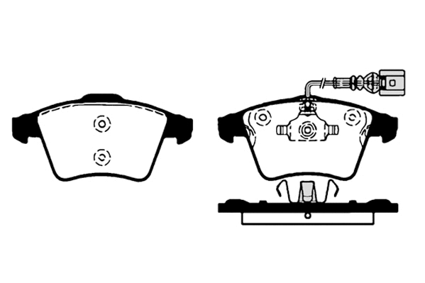 Kit de plaquettes de frein, frein à disque Technika 01683A