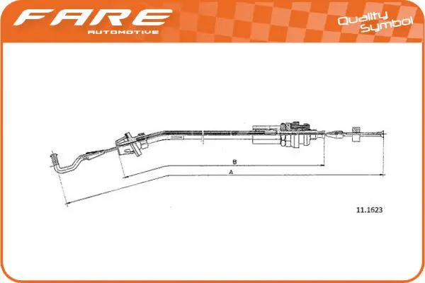 Câble d'accélération FARE-CO 25512