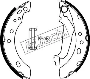 Jeu de mâchoires de frein fri.tech. 1067.185