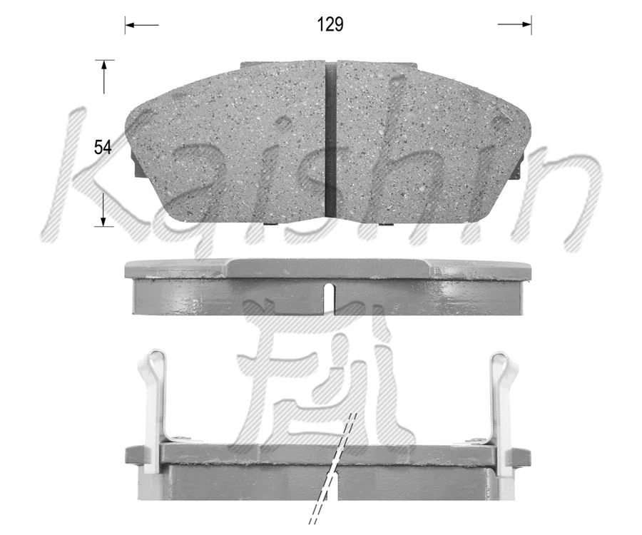 Kit de plaquettes de frein, frein à disque KAISHIN FK5027
