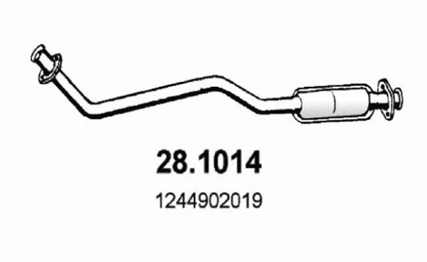 Tuyau d'échappement ASSO 28.1014