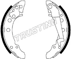 Jeu de mâchoires de frein TRUSTING 124.288