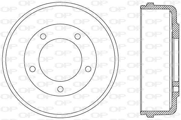 Tambour de frein OPEN PARTS BAD9074.10