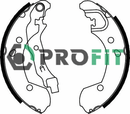 Jeu de mâchoires de frein PROFIT 5001-0649