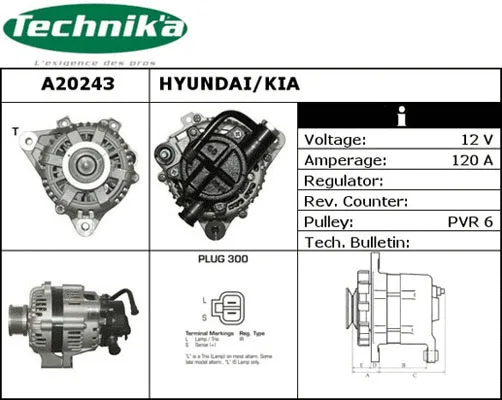 Alternateur Technika A20243