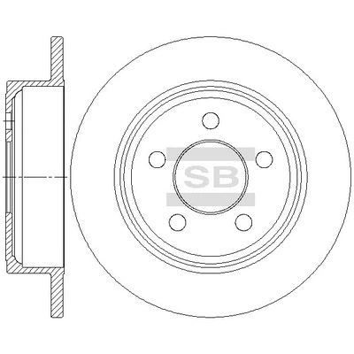 Disque de frein Hi-Q SD7003