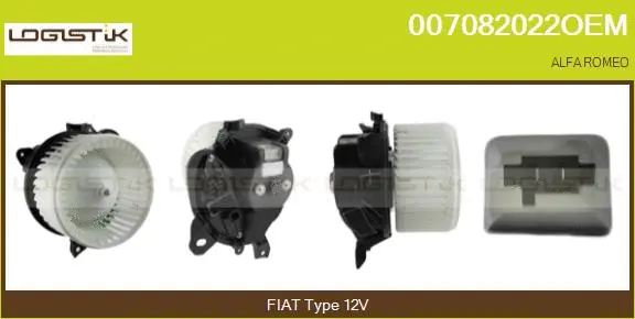 Pulseur d'air habitacle LGK 007082022OEM