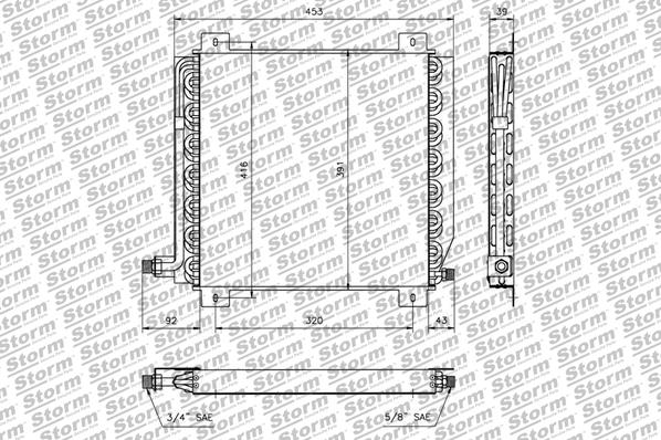 Condenseur, climatisation STORM QUALITY PARTS 81110
