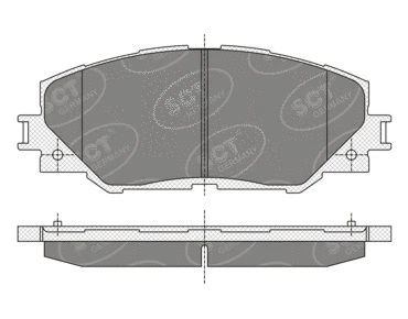 Kit de plaquettes de frein, frein à disque SCT - MANNOL SP 342 PR
