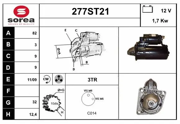 Démarreur STARTCAR 277ST21