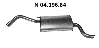 Silencieux arrière EBERSPÄCHER 04.396.84