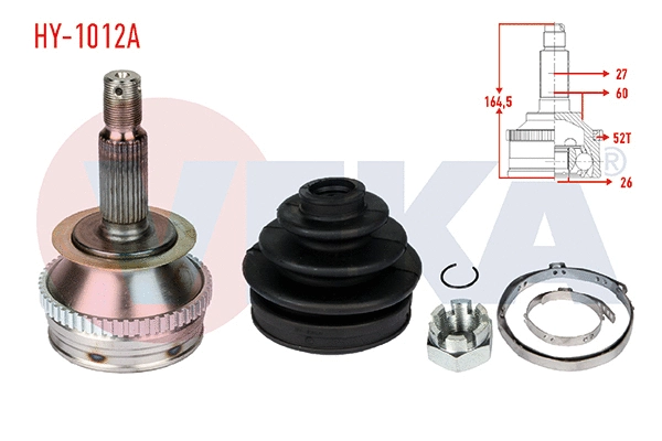 Jeu de joints, arbre de transmission VEKA HY-1012A