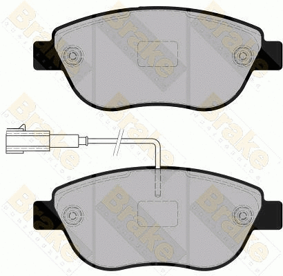 Kit de plaquettes de frein, frein à disque Brake ENGINEERING PA1860