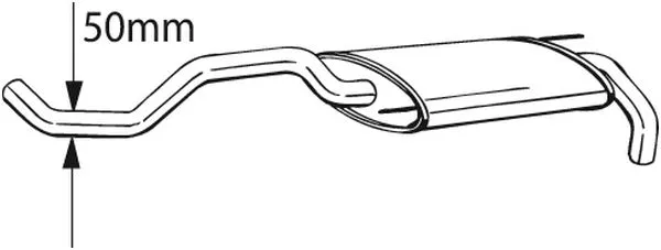 Silencieux arrière BOSAL 233-399