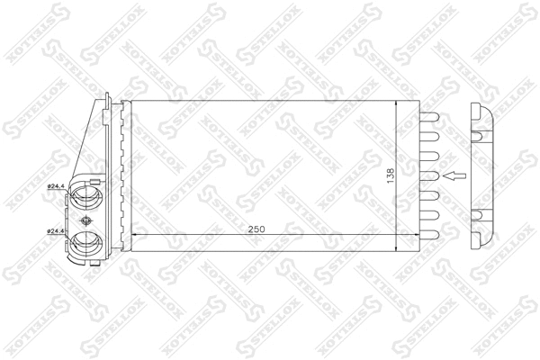 Système de chauffage STELLOX 10-35096-SX