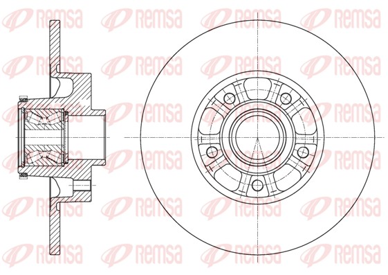 Disque de frein REMSA 61626.20