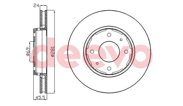 Disque de frein DEEVO BD34480