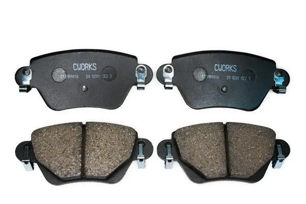 Kit de plaquettes de frein, frein à disque CWORKS C12NR0016