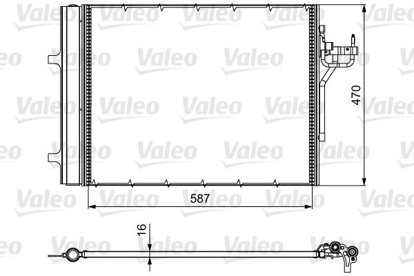 Condenseur, climatisation VALEO 814017